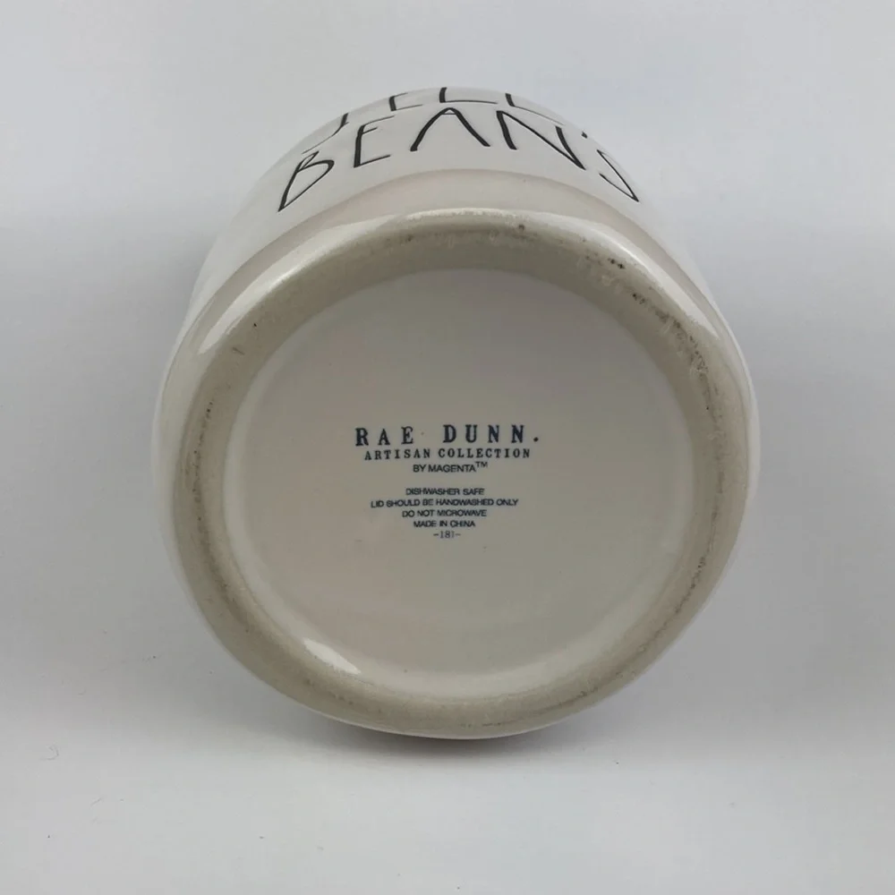 Rae Dunn Artisan Ceramic Jelly Beans Bunny Candy Canister 9.5”